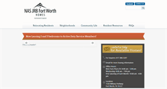 Desktop Screenshot of nasjrbfortworthhomes.com